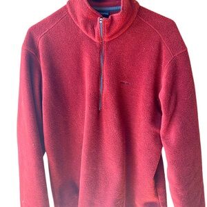 Patagonia capilene fleece men’s size large great condition 3/4 zip up Burgundy